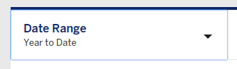 American Express date range dropdown