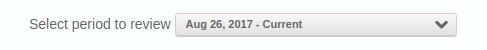 PC Financial Mastercard statement cycle dropdown